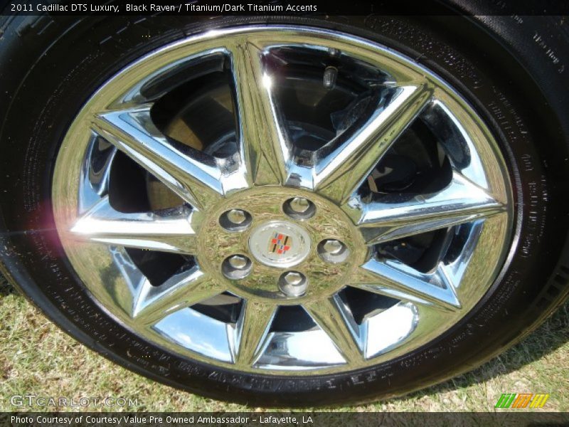 Black Raven / Titanium/Dark Titanium Accents 2011 Cadillac DTS Luxury