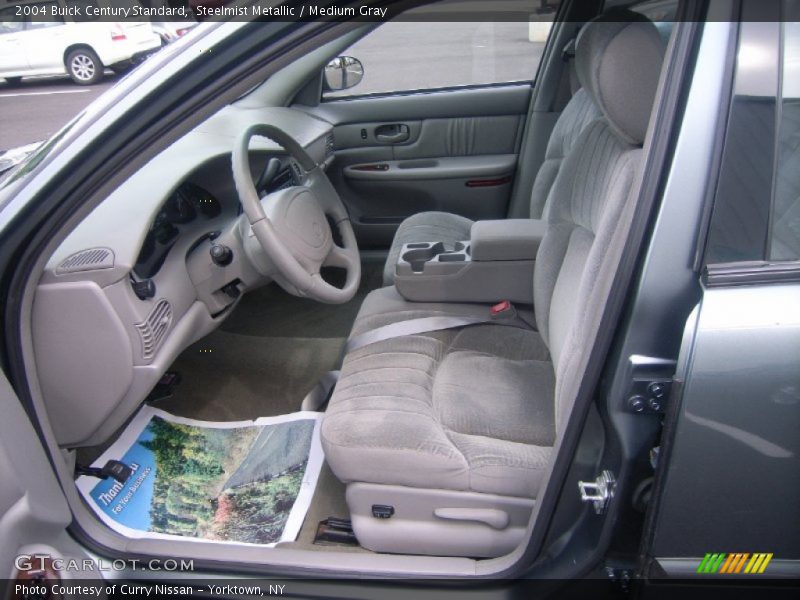 Steelmist Metallic / Medium Gray 2004 Buick Century Standard