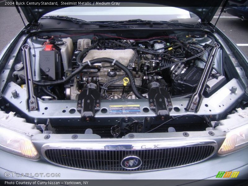 Steelmist Metallic / Medium Gray 2004 Buick Century Standard