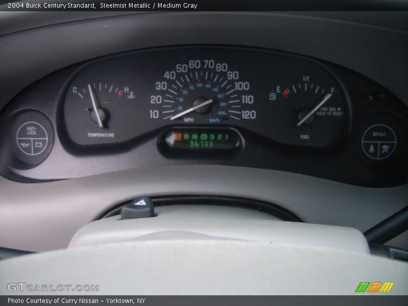 Steelmist Metallic / Medium Gray 2004 Buick Century Standard