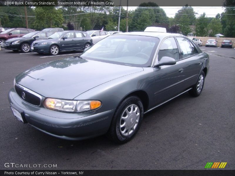 Steelmist Metallic / Medium Gray 2004 Buick Century Standard