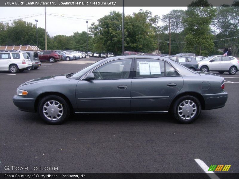 Steelmist Metallic / Medium Gray 2004 Buick Century Standard