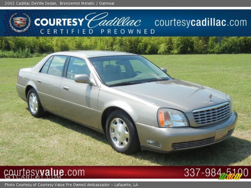 Bronzemist Metallic / Oatmeal 2002 Cadillac DeVille Sedan