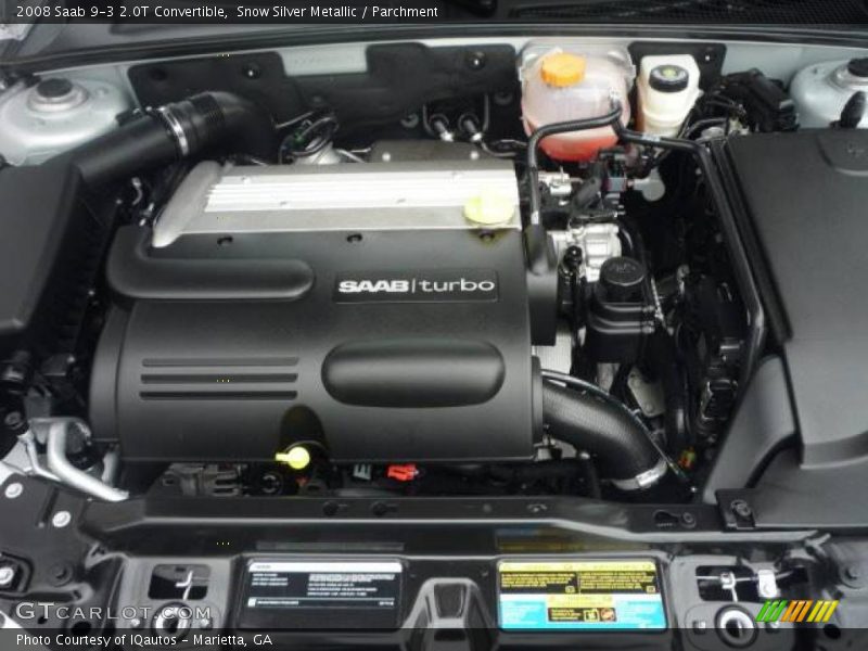 Snow Silver Metallic / Parchment 2008 Saab 9-3 2.0T Convertible