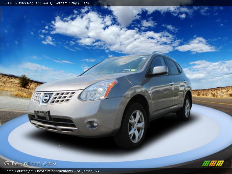 Gotham Gray / Black 2010 Nissan Rogue SL AWD