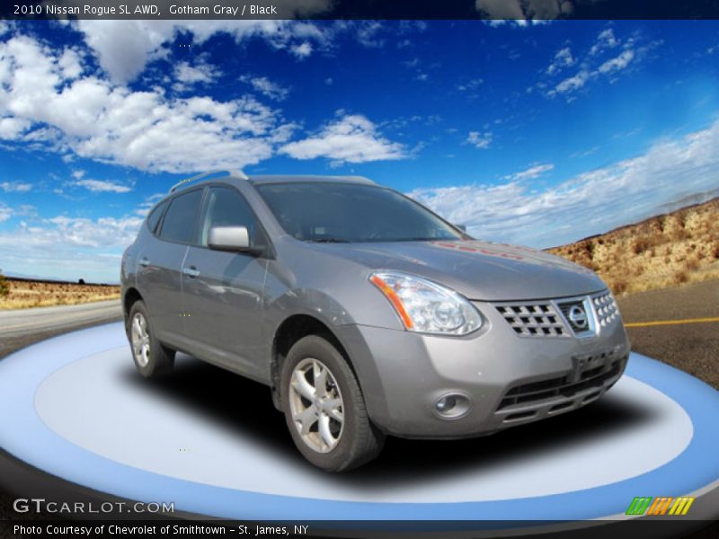 Gotham Gray / Black 2010 Nissan Rogue SL AWD