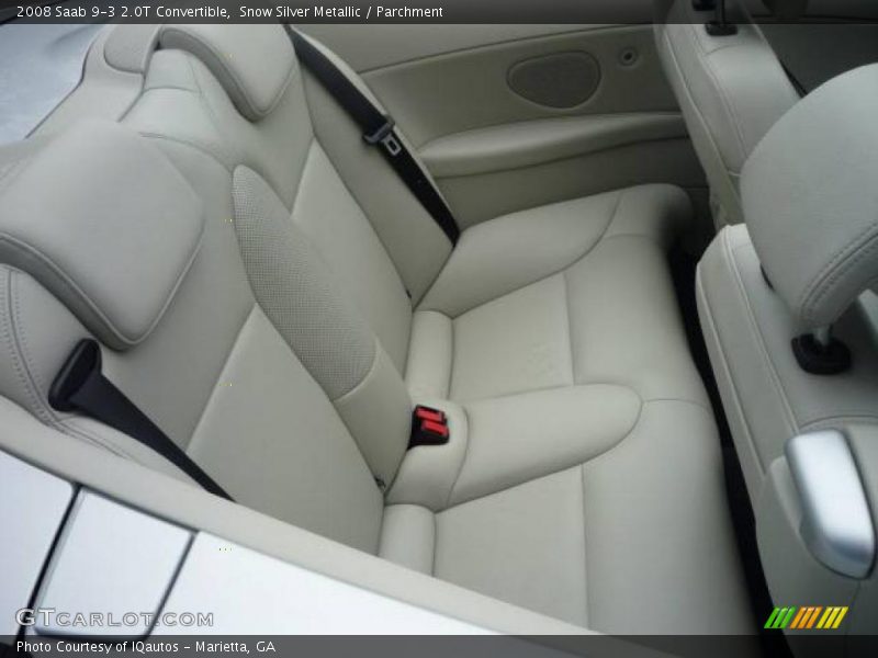 Snow Silver Metallic / Parchment 2008 Saab 9-3 2.0T Convertible