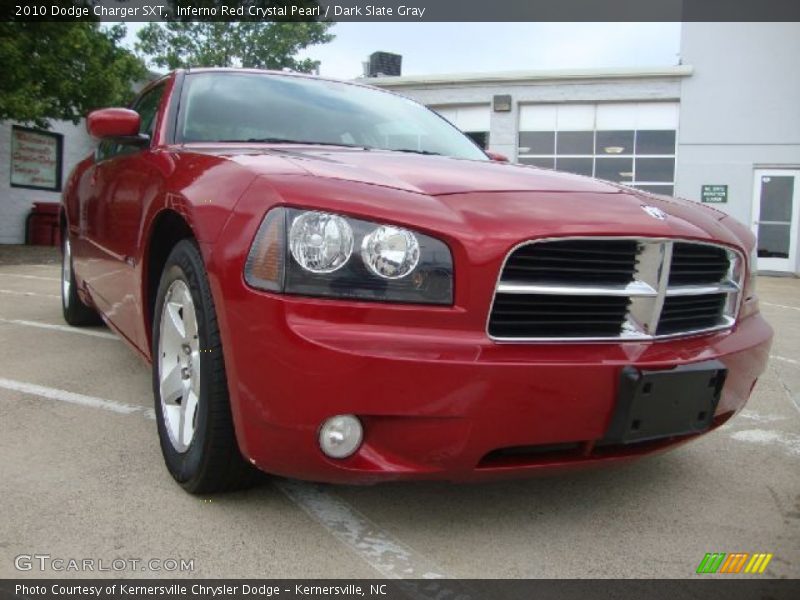 Inferno Red Crystal Pearl / Dark Slate Gray 2010 Dodge Charger SXT