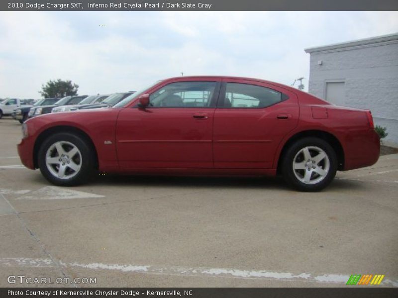 Inferno Red Crystal Pearl / Dark Slate Gray 2010 Dodge Charger SXT