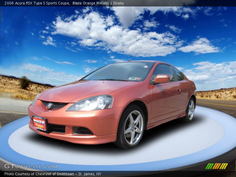 Blaze Orange Metallic / Ebony 2006 Acura RSX Type S Sports Coupe