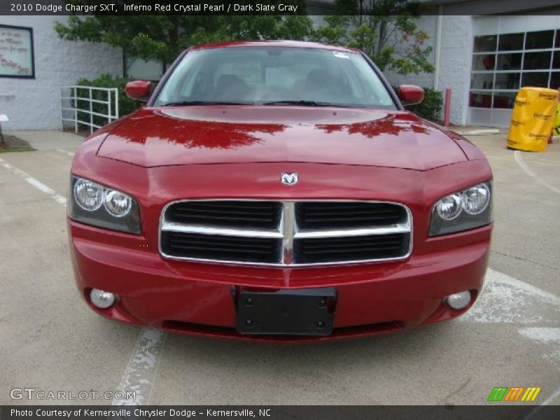 Inferno Red Crystal Pearl / Dark Slate Gray 2010 Dodge Charger SXT