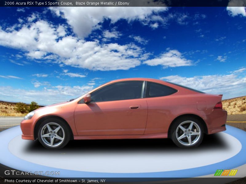 Blaze Orange Metallic / Ebony 2006 Acura RSX Type S Sports Coupe