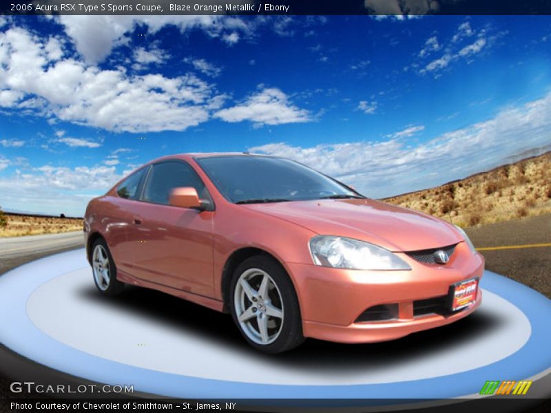 Blaze Orange Metallic / Ebony 2006 Acura RSX Type S Sports Coupe