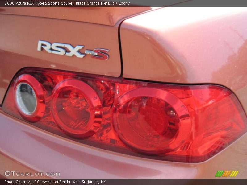 Blaze Orange Metallic / Ebony 2006 Acura RSX Type S Sports Coupe
