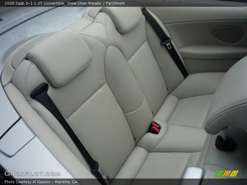 Snow Silver Metallic / Parchment 2008 Saab 9-3 2.0T Convertible