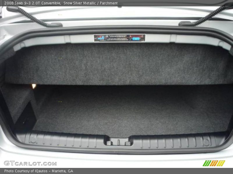 Snow Silver Metallic / Parchment 2008 Saab 9-3 2.0T Convertible
