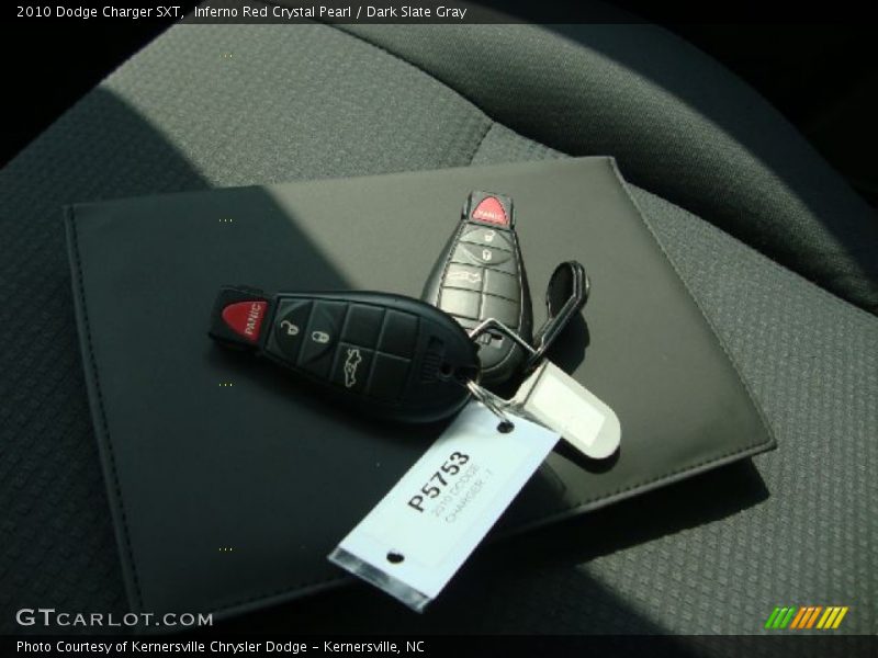 Inferno Red Crystal Pearl / Dark Slate Gray 2010 Dodge Charger SXT