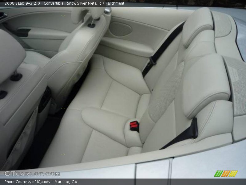 Snow Silver Metallic / Parchment 2008 Saab 9-3 2.0T Convertible