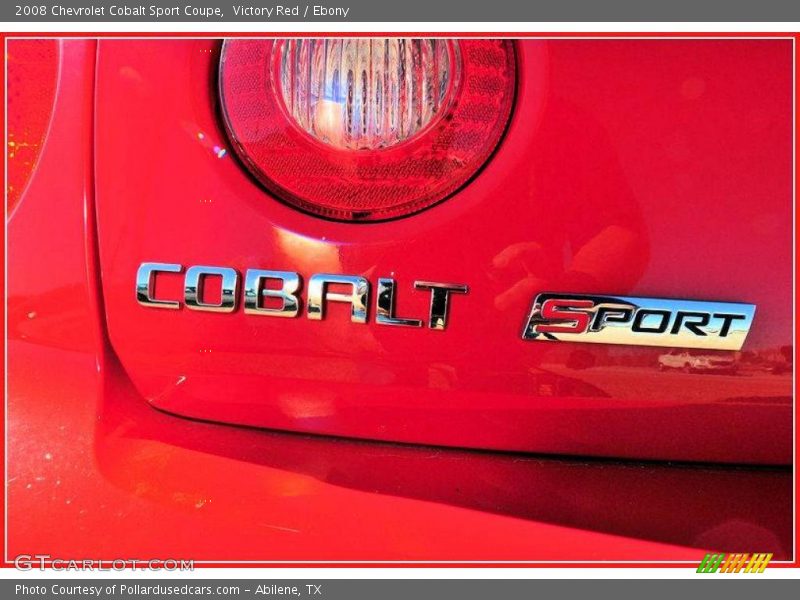 Victory Red / Ebony 2008 Chevrolet Cobalt Sport Coupe