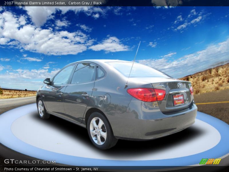 Carbon Gray / Black 2007 Hyundai Elantra Limited Sedan