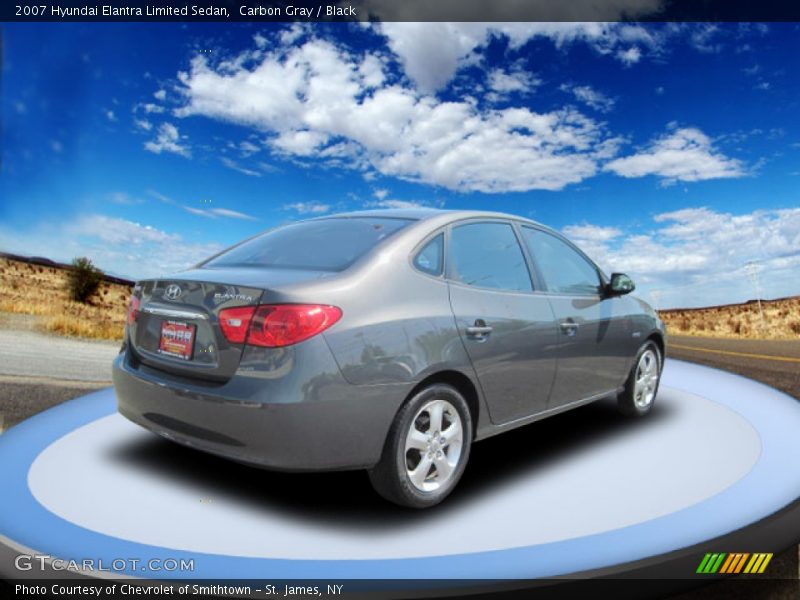 Carbon Gray / Black 2007 Hyundai Elantra Limited Sedan