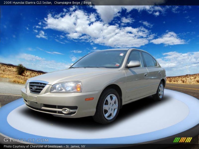 Champagne Beige / Beige 2006 Hyundai Elantra GLS Sedan