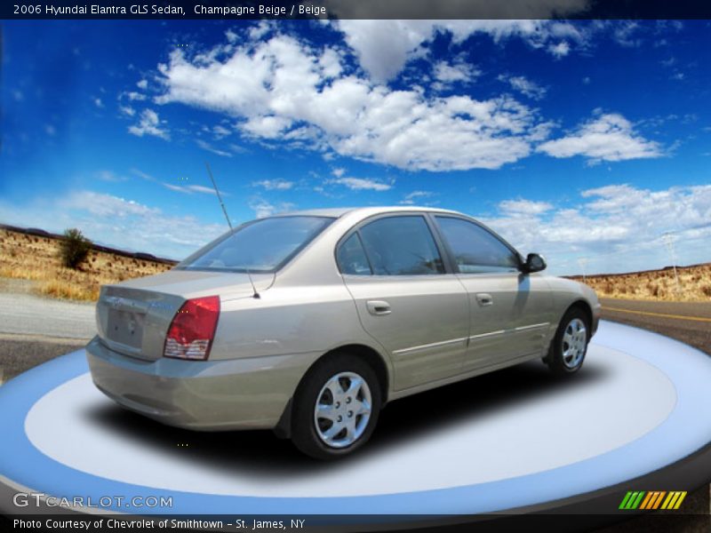 Champagne Beige / Beige 2006 Hyundai Elantra GLS Sedan