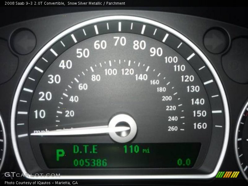 Snow Silver Metallic / Parchment 2008 Saab 9-3 2.0T Convertible