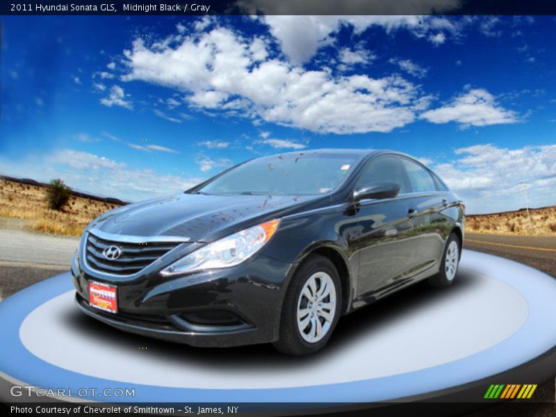Midnight Black / Gray 2011 Hyundai Sonata GLS