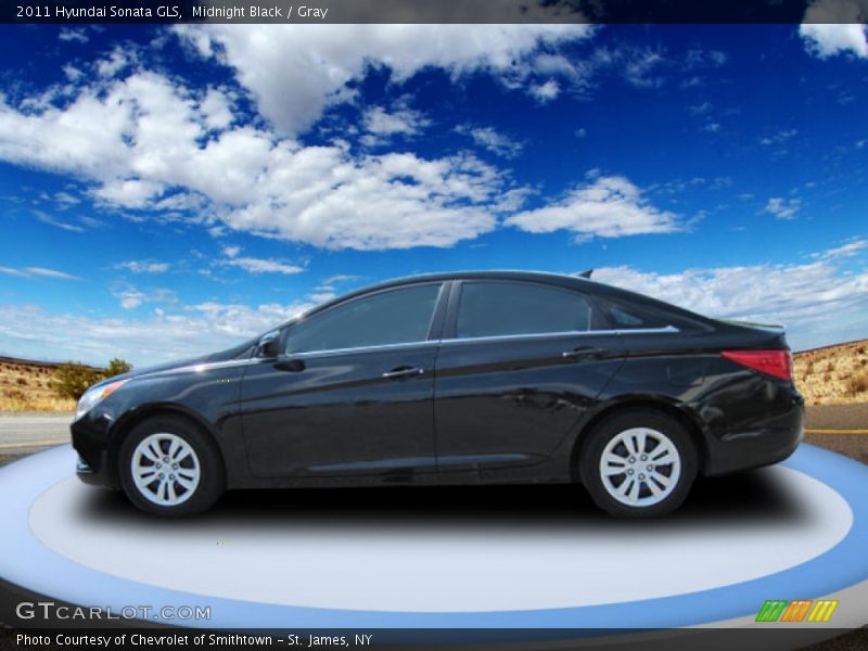 Midnight Black / Gray 2011 Hyundai Sonata GLS