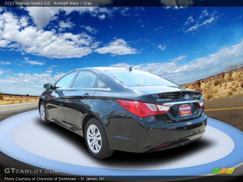 Midnight Black / Gray 2011 Hyundai Sonata GLS