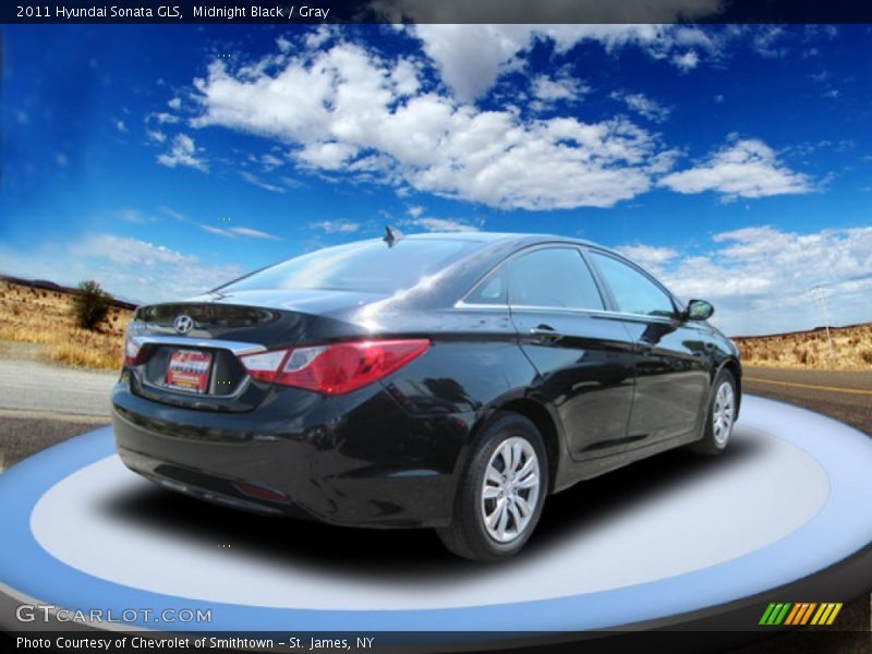 Midnight Black / Gray 2011 Hyundai Sonata GLS