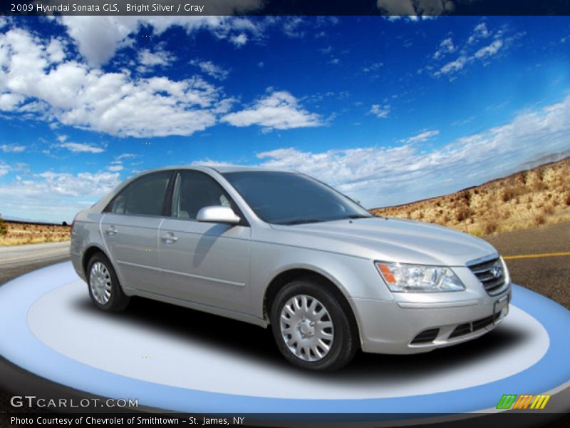 Bright Silver / Gray 2009 Hyundai Sonata GLS