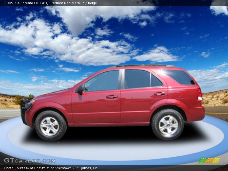 Radiant Red Metallic / Beige 2005 Kia Sorento LX 4WD