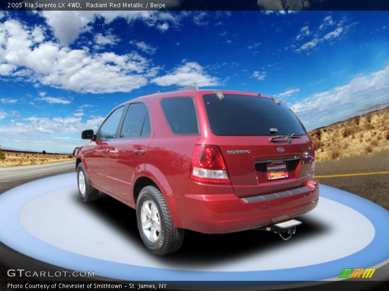 Radiant Red Metallic / Beige 2005 Kia Sorento LX 4WD