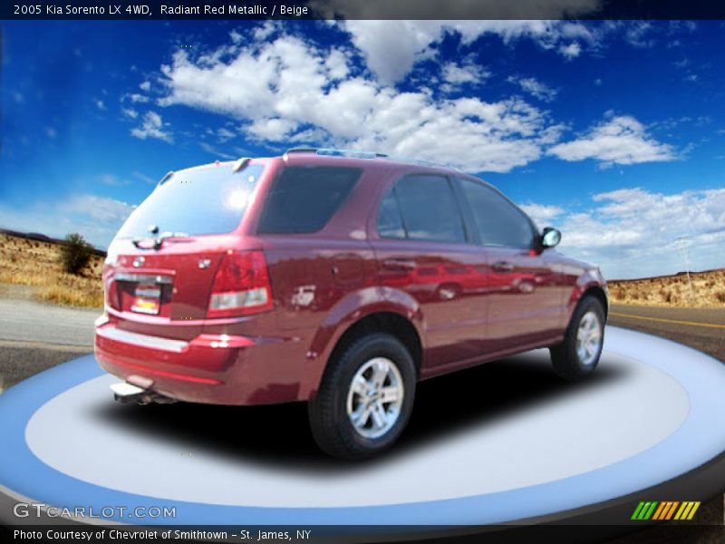 Radiant Red Metallic / Beige 2005 Kia Sorento LX 4WD