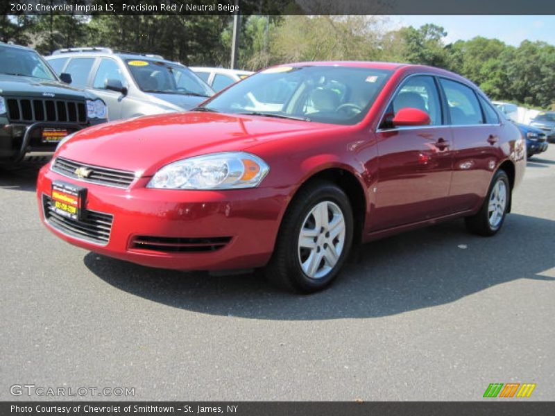 Precision Red / Neutral Beige 2008 Chevrolet Impala LS