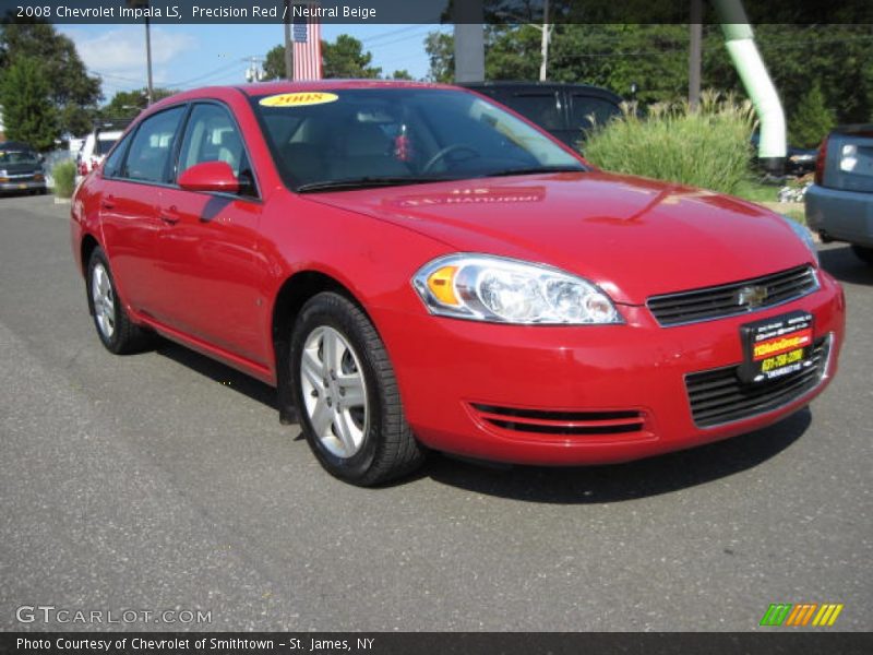 Precision Red / Neutral Beige 2008 Chevrolet Impala LS
