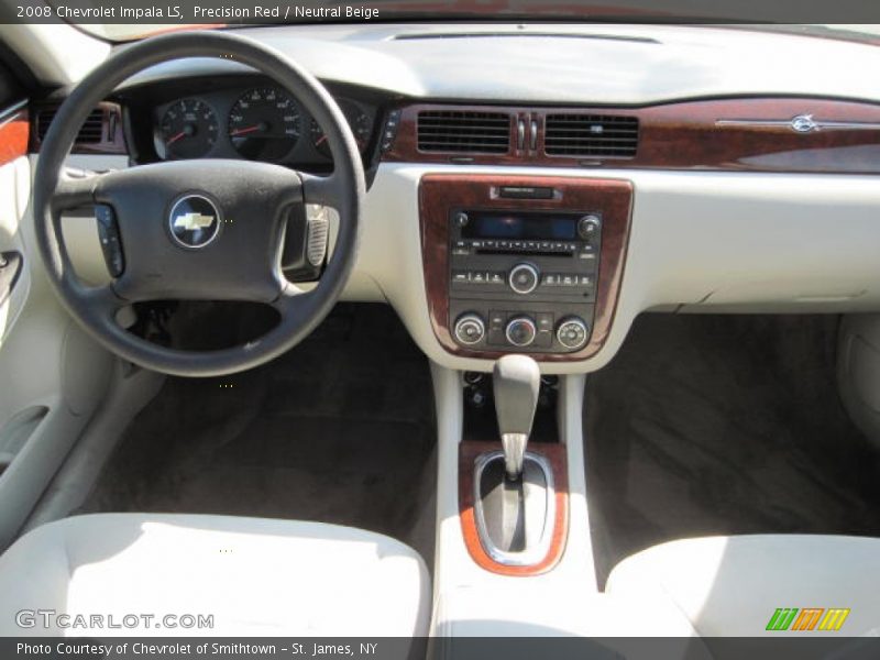 Precision Red / Neutral Beige 2008 Chevrolet Impala LS