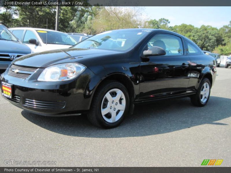 Black / Gray 2008 Chevrolet Cobalt LS Coupe