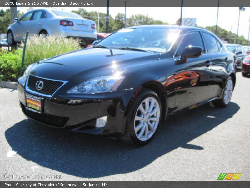 Obsidian Black / Black 2008 Lexus IS 250 AWD