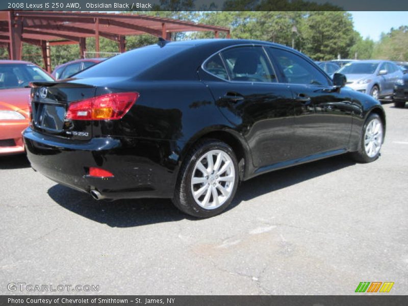 Obsidian Black / Black 2008 Lexus IS 250 AWD