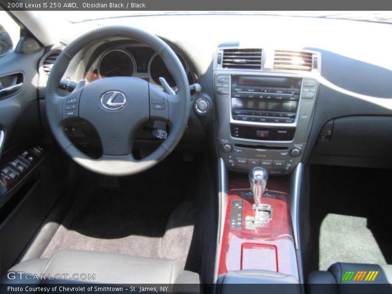 Obsidian Black / Black 2008 Lexus IS 250 AWD