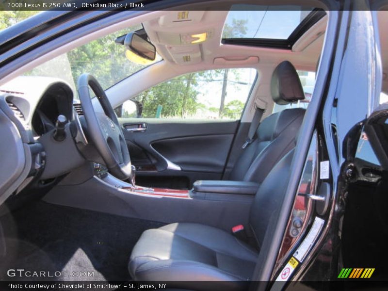Obsidian Black / Black 2008 Lexus IS 250 AWD