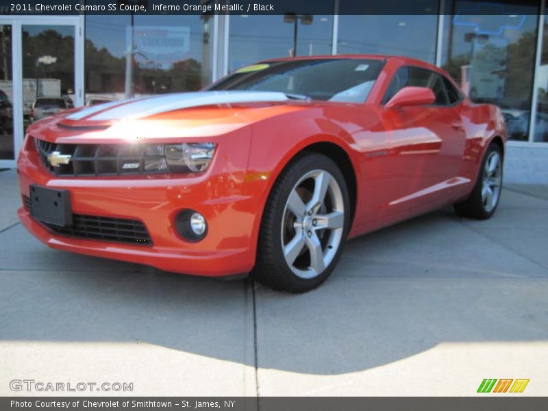 Inferno Orange Metallic / Black 2011 Chevrolet Camaro SS Coupe