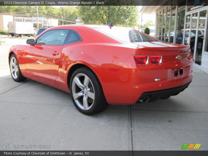 Inferno Orange Metallic / Black 2011 Chevrolet Camaro SS Coupe
