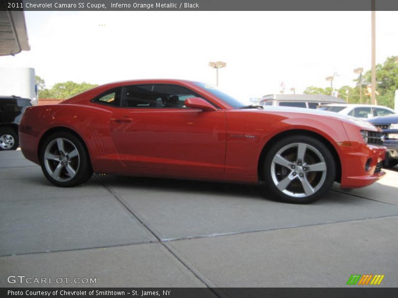 Inferno Orange Metallic / Black 2011 Chevrolet Camaro SS Coupe