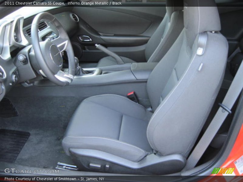 Inferno Orange Metallic / Black 2011 Chevrolet Camaro SS Coupe