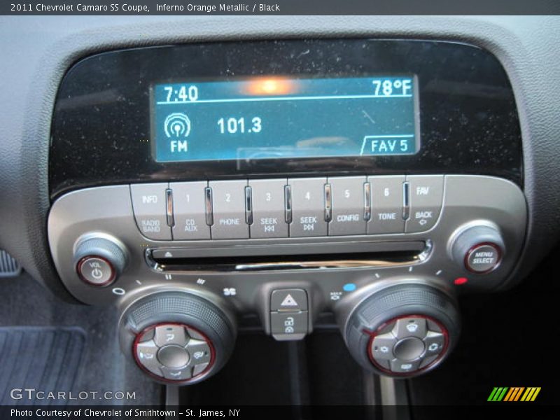 Inferno Orange Metallic / Black 2011 Chevrolet Camaro SS Coupe