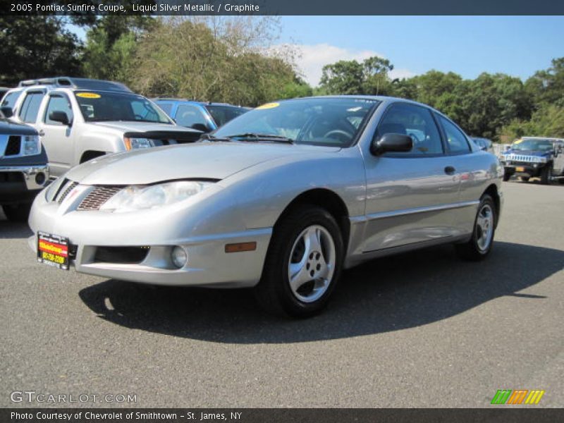 Liquid Silver Metallic / Graphite 2005 Pontiac Sunfire Coupe